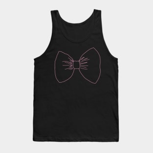 Pink Bow Ribbon Tank Top